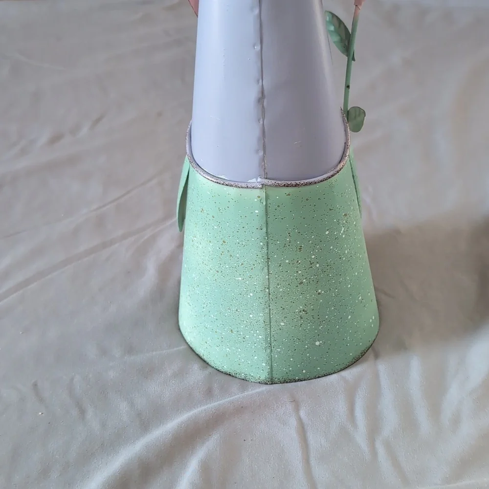 15 Inch Metal Easter Bunny Gnome With Moving Ears